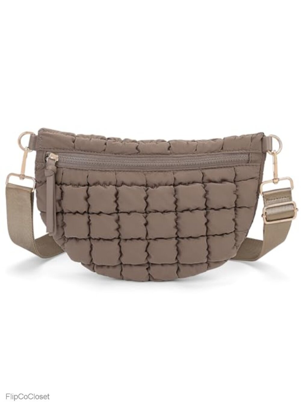 Quilted Nylon Crossbody Bum Bag Puffer Sling Purse